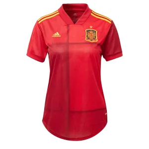 Adidas FEF Spanien Home EM 2020 Jersey Neon Red